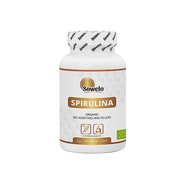 SOWELO SPIRULINA Pure Organic 200 Comprimés 