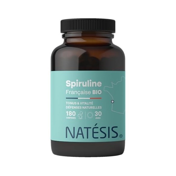 Spiruline Française - Bio & Vegan - Riche en Protéines - Phycocyanine 21% - Vitalité, Minceur, Énergie, Immunité, Sport - Hau