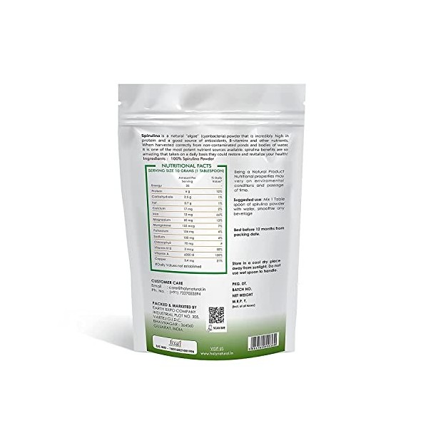 QURA SPIRULINA Poudre - 250 GM