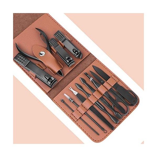 Lot de 12 manucures marron Masseur Cervical, Appareil de Massage Électrique