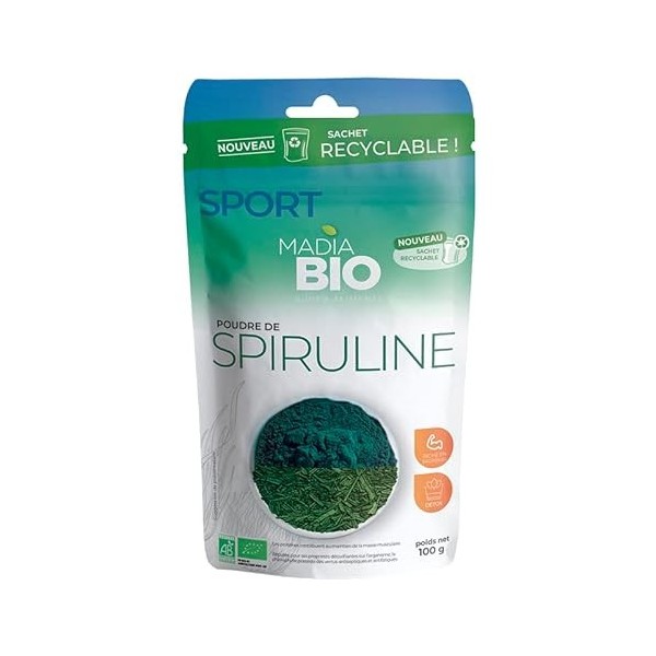 Madia Bio - Poudre de Spiruline - BIO - 100g