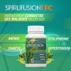 Healthy Fusion Pure Spiruline avec Chlorella et Vitamine C | Spiruline pure à 99% | Riche source de vitamines essentielles | 