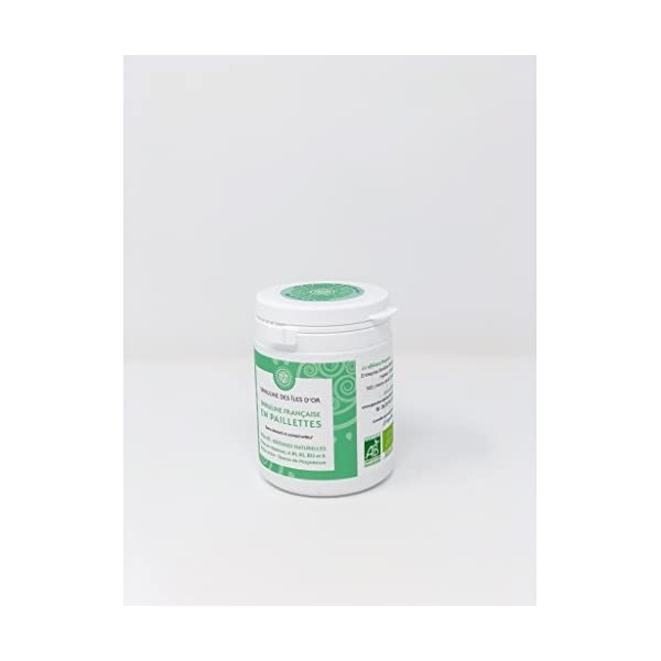 Spiruline BIO Française en paillettes - Spiruline des îles dor 100g 