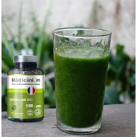 SPIRULINE BIO, 540 comprimés de 500 mg, complément alimentaire anti fatigue puissant, vitalité, tonus, fabriqué en France par