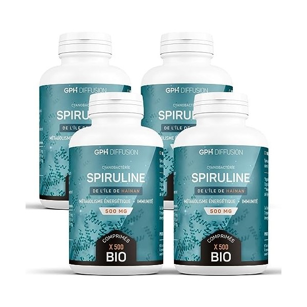 Spiruline Bio 500 mg - 2000 Comprimés