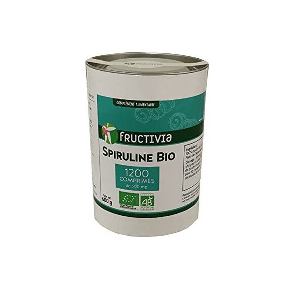 Spiruline Bio 1200 comprimés de 500mg