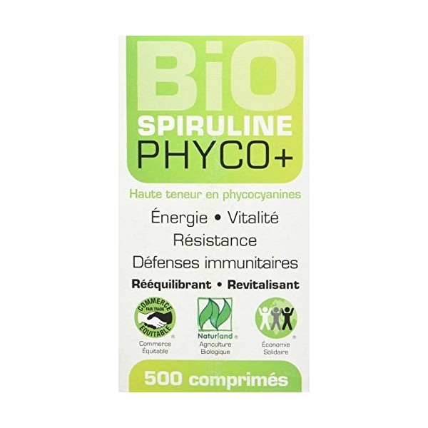 LT LABO Spiruline Bio Phyco+ 500 Comprimés