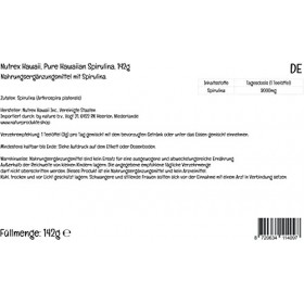 Nutrex Hawaii, Pure Hawaiian Spirulina, 142g Poudre végétalienne, Testé en Laboratoire, Sans Gluten, Sans Soja, Végétarien, S