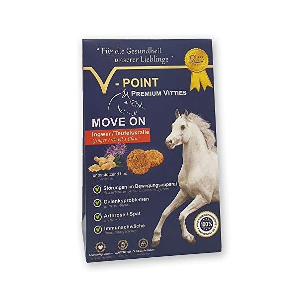 V-POINT Premium Vitties pour Les Chevaux Spiruline | 1x500g 