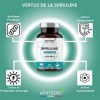 Spiruline Naturelle en Comprimés | 100% Pure Sans Additifs | Riche en Fer et Protéines | Phycocyanine à 17%, Minéraux et Vita