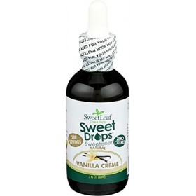 SWEET LEAF - Sweet Drops Liquid Stevia Flavor Vanilla Creme - 2 fl. oz. 60 ml 