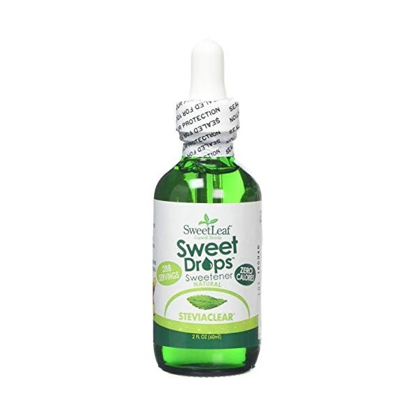 SWEET LEAF - Stevia Clear Liquid Extract - 2 fl. oz. 60 ml 