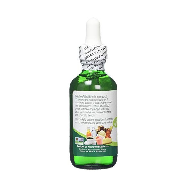 SWEET LEAF - Stevia Clear Liquid Extract - 2 fl. oz. 60 ml 