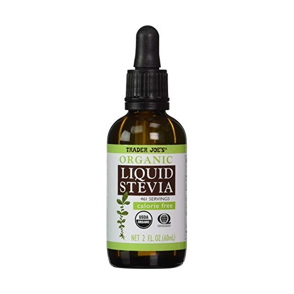 Trader Joes Stevia Liquide Bio 59,1 ml Lot de 5 Stévia