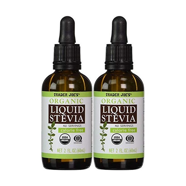 Trader Joes Stevia Liquide Bio 59,1 ml Lot de 5 Stévia
