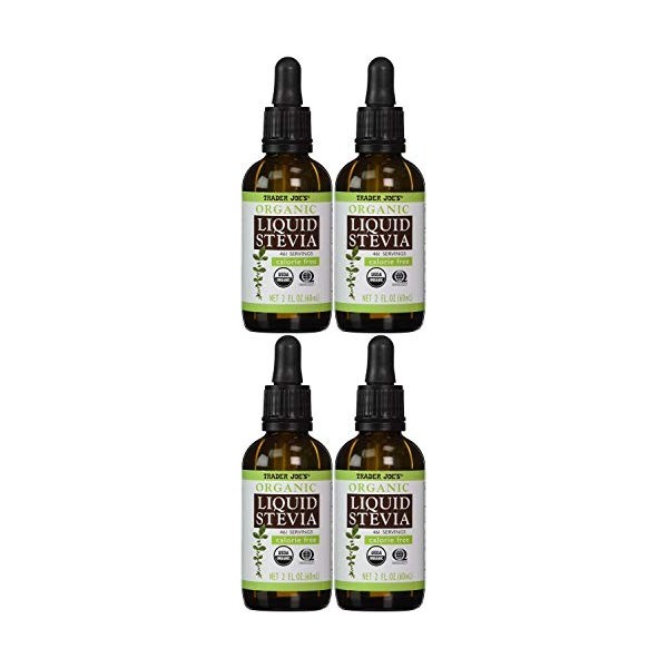 Trader Joes Stevia Liquide Bio 59,1 ml Lot de 5 Stévia