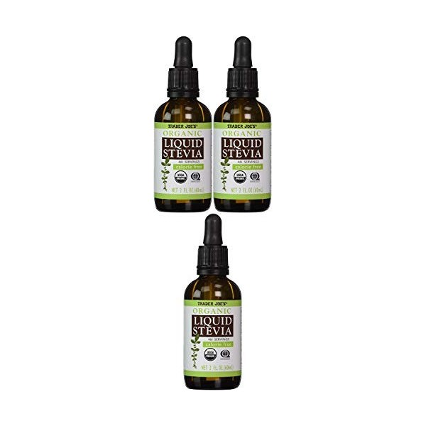 Trader Joes Stevia Liquide Bio 59,1 ml Lot de 5 Stévia