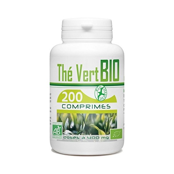 Extrait Thé Vert Bio - 400 mg - 200 Comprimés