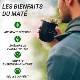 FRATÉ MATÉ Yerba Mate Détox BIO 500G | The Detox ou Tisane Minceur | Effet brule graisse | Peu dAmertume | Idéal pour lHydr