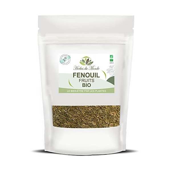 Tisane Fenouil Doux Graines - Infusion dallaitement Tisane Diurétique Drainante et Détox - 150g