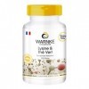 Lysine et Thé Vert 500 mg L-Lysine 200 mg - Extrait de thé vert - 250 gélules - Végétarien - 50% de Polyphénols | Warnke Vita