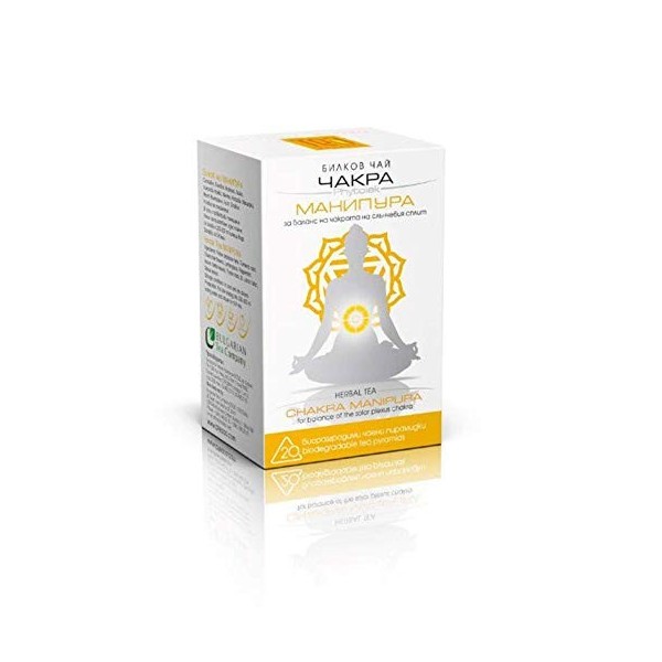 🕉 Yoga Tea | Solax Plexus Chakra Tea Manipura 20 sacs | Thé Yoga Série Yoga Tea 30g | Prise de Décision | Sachets Infusion He