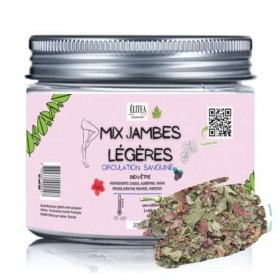 Élitea Infusion BIO Jambes Légères et Circulation Sanguine Ingrédients Naturels 100 g menthe poivrée Feuille de vigne rouge C