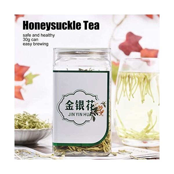 30 G de thé de Chèvrefeuille, Tisane Naturelle de qualité Supérieure Lonicera Japonica Jin Yin Hua Tisane Séchée de Chèvrefeu