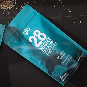 Glo Night Teatox - Te Amincissant Anti-Stress |&nbsp;Programme 28 jours - 28 sachets de thé |&nbsp;Infusion de régime et de perte de po