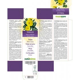 Tribule terrestre Tribulus terrestris fruits Teinture Mère sans alcool Naturalma | Extrait liquide gouttes 120 ml | Complém