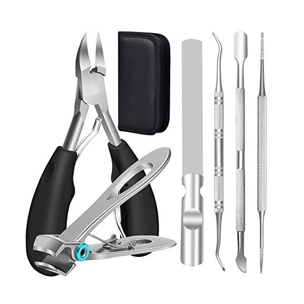 TOKINGO Kit de coupe-ongles professionnel robuste pour ongles épais incarnés, cadeau danniversaire pour homme et femme, outi