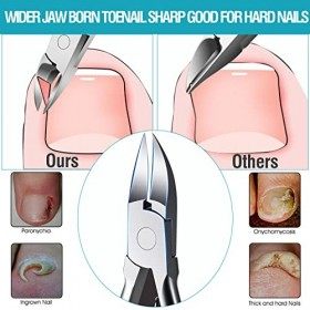 TOKINGO Kit de coupe-ongles professionnel robuste pour ongles épais incarnés, cadeau danniversaire pour homme et femme, outi