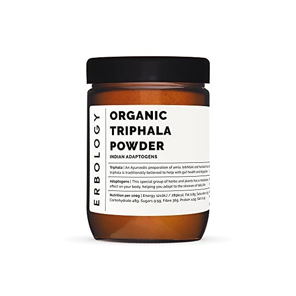 Organic Triphala Powder 220g - Adaptogen - Sustainably Sourced from India