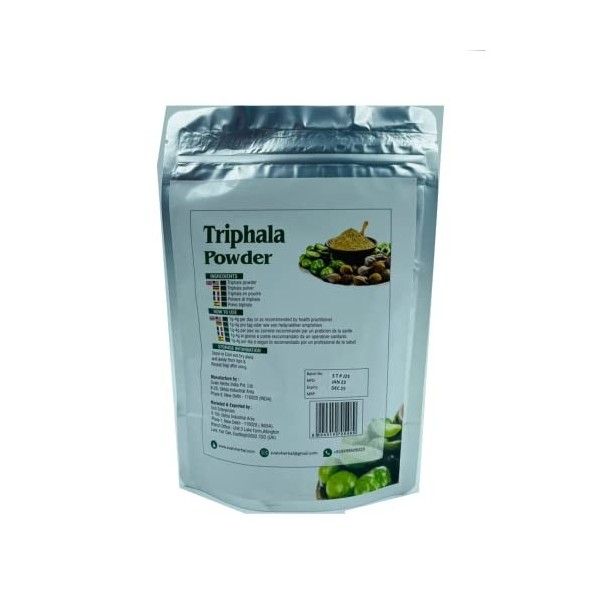 SVATV Triphala Powder Formula of Amla, Haritaki & Bibhitaki – 227g , 8 Oz