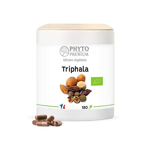 TRIPHALA - Amla, Chebula, Beleric - 180 gélules 375 MG - BIO 