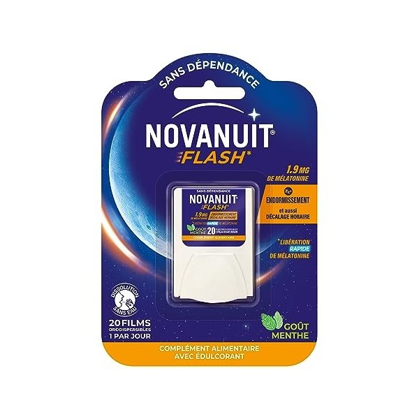 NOVANUIT TRIPLE ACTION - Complément Alimentaire - Sommeil - 30 comprimés – Endormissement – Réveils nocturnes – Sommeil répar