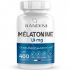 Bandini® Mélatonine 400 comprimés, Mélatonine pure 1,9 mg, supplément pour un meilleur sommeil et repos, complément alimentai