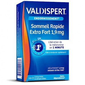VALDISPERT - Endormissement - Sommeil Rapide Extra Fort 1.9 mg - Complément Alimentaire À La Mélatonine - Diffusion Rapide en