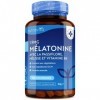 Mélatonine 1,9 mg par comprimé avec Passiflore, Mélisse et Vitamine B6 - Supplément entièrement Végan de Mélatonine haute rés