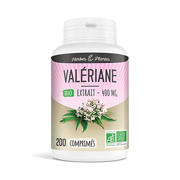 Herbes Et Plantes Valériane Bio 200 Comprimés 400 mg