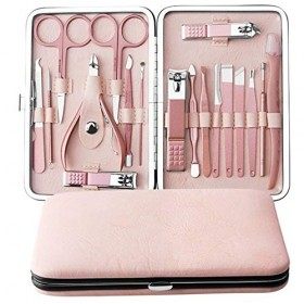 Manicure Set By Aoyuele Nail Clippers Set 18 in 1 Grooming Kit Stainless Steel Professional Pedicure Set,Nail Scissors,Nai.
