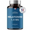 MELATONINE 1,9MG | Endormissement, Sommeil, Jetlag | Complement Alimentaire pour Dormir | 60 nuits de Sommeil | Fabriqué en F