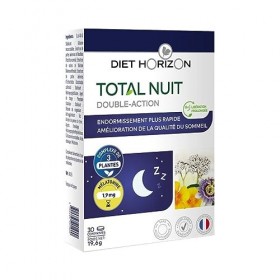 Diet Horizon  - Total Nuit Double-Action - Libération Prolongée - Endormissement Plus Rapide - Amélioration de la Qualité du 