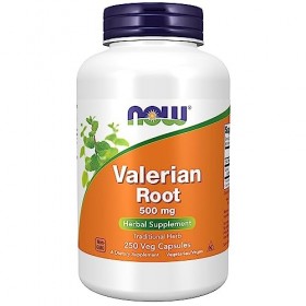 Now Foods, Valerian Root Racine de Valériane , 500 mg, 250 Capsules végétaliennes, Testé en Laboratoire, Sans Gluten, Sans S
