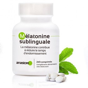 MÉLATONINE SUBLINGUALE | PACK 3+1 GRATUIT | Pureté garantie supérieure à 99% | 1.8 mg / 480 doses | Arôme citron | Régulateur