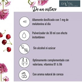 Spray mélatonine - fortement dosé avec 1 mg de mélatonine par dose journalière - spray pour sendormir - sans alcool - végéta