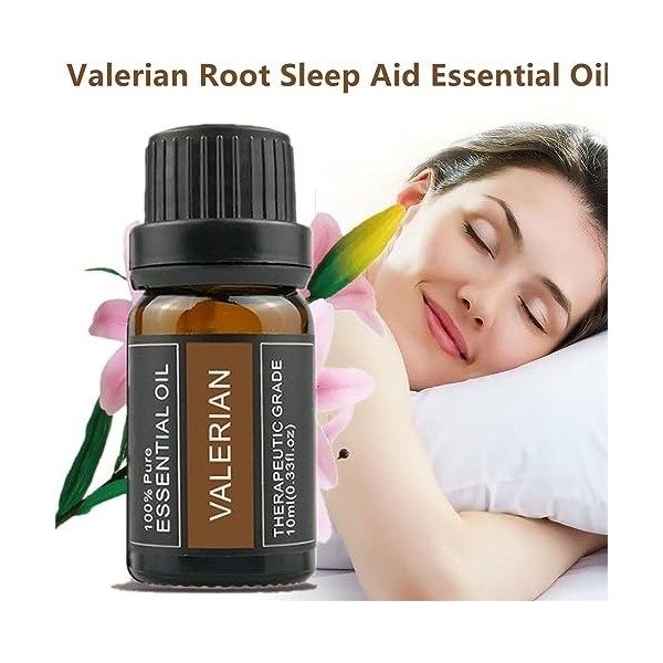 3Pcs Leise Valerian Essential Oil,Valerian Root Sleep Aid Essential Oil,Organic Valerian Essential Oil,Reduces Time to Fall A