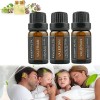 Leise Valerian Essential Oil, Valerian Root Essential Oil for Sleep, Pure Valerian Root Sleep Aid Oil 3Pcs 