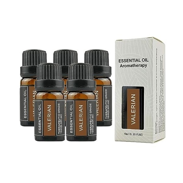 Leise Valerian Essential Oil, 10ml Leise Valerian Root Ess-Ential Oil, Sleep Essential Oil Blend, Natural Valerian Essential 