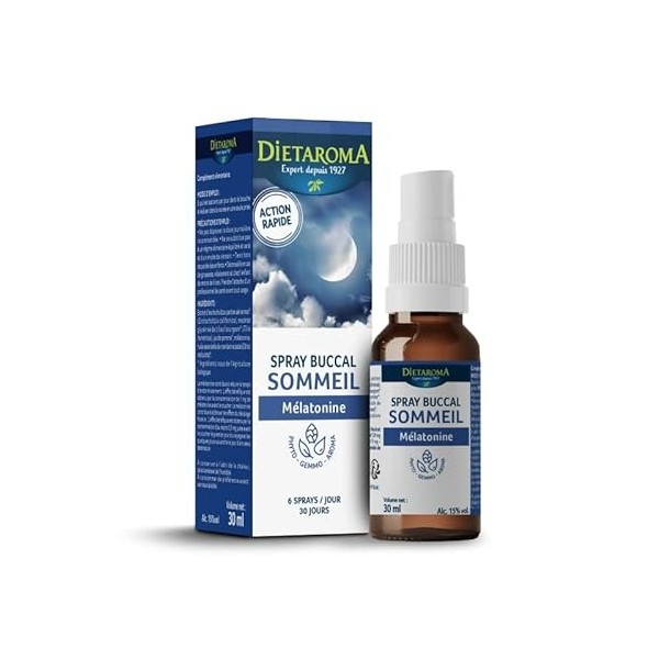 Dietaroma Spray Buccal Sommeil Mélatonine 30ml